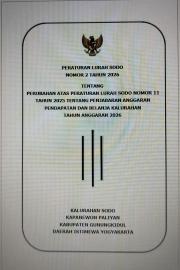 PERUBAHAN APBKAL TA. 2026 MENYESUAIKAN KEBIJAKAN PEMERINTAH